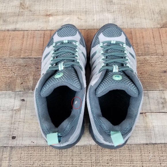 Merrell Moab 2 Women Sz 7 Waterproof Hiking Drizzle Mint J24462W Trail Shoes - Picture 5 of 9